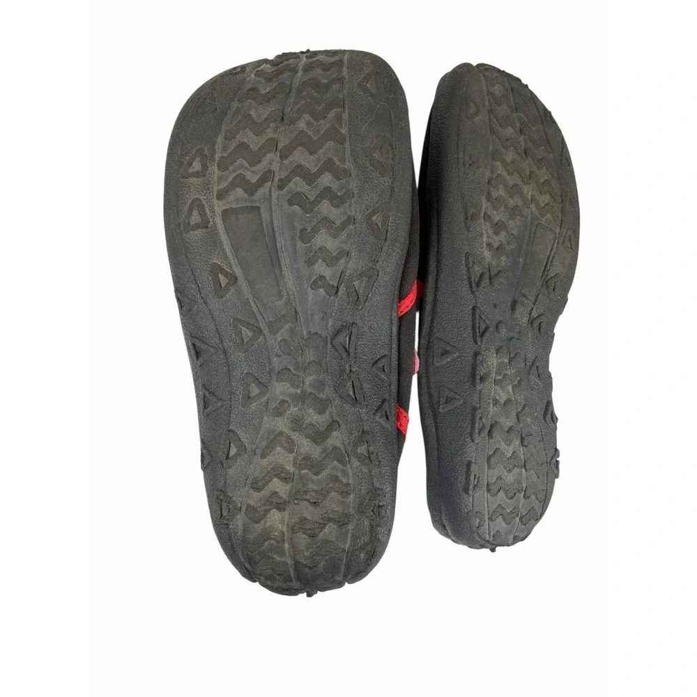 Boy's Size 1 Black and Red Water Shoes